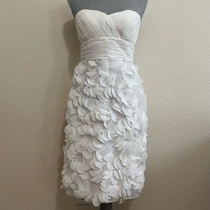 JS Collections Strapless Petal Chiffon Dress